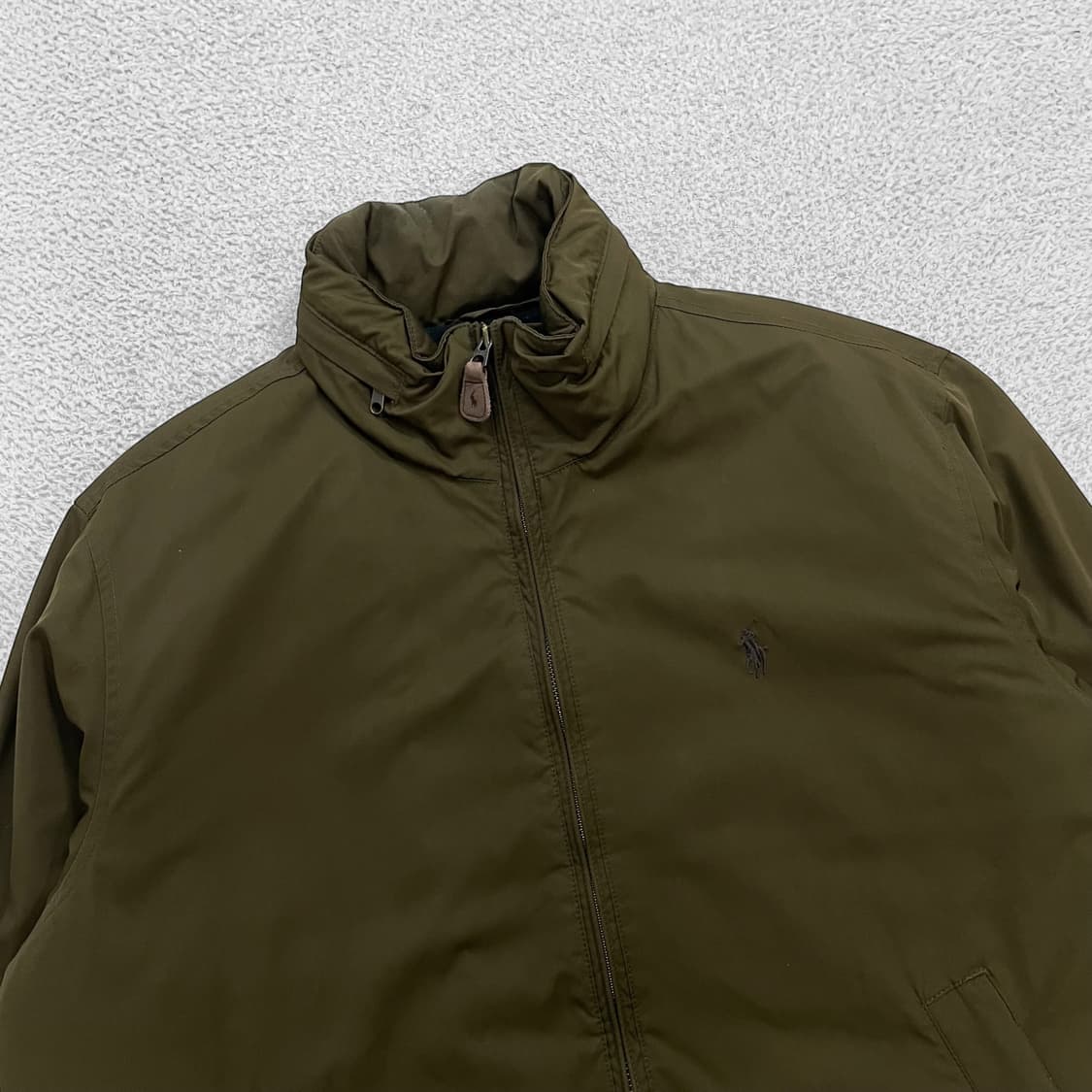 폴로 랄프로렌 포니 로고 폴리쉘 페리 점퍼 자켓 올리브그린  상품이미지2