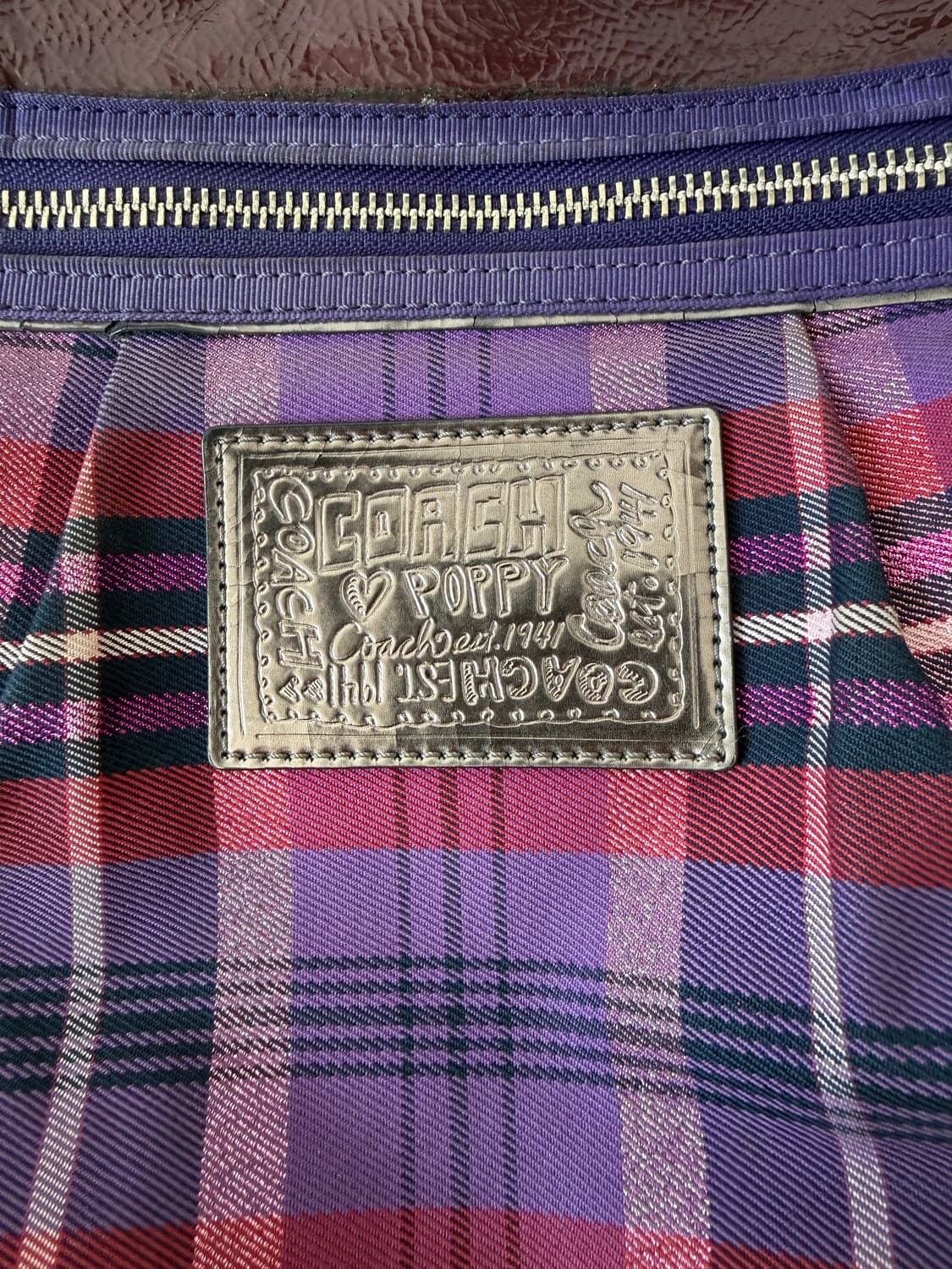 코치(Coach) 체크 토트백(내부 로고 갈라짐) 상품이미지9