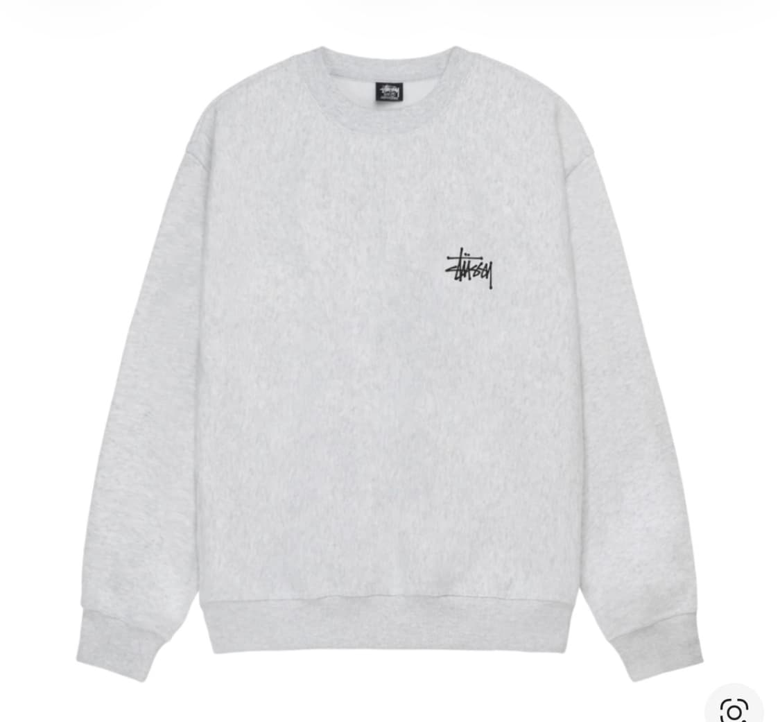 스투시 베이직 스투시 크루넥 애쉬 헤더 L 상품이미지2