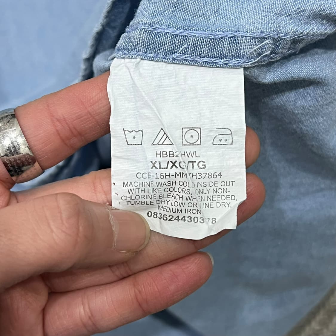 랭글러 투포켓 데님셔츠 s08061 상품이미지9