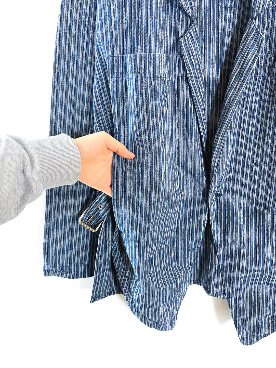 마리떼 프랑소와 저버 벨트 스트라이프 자켓 상품이미지4