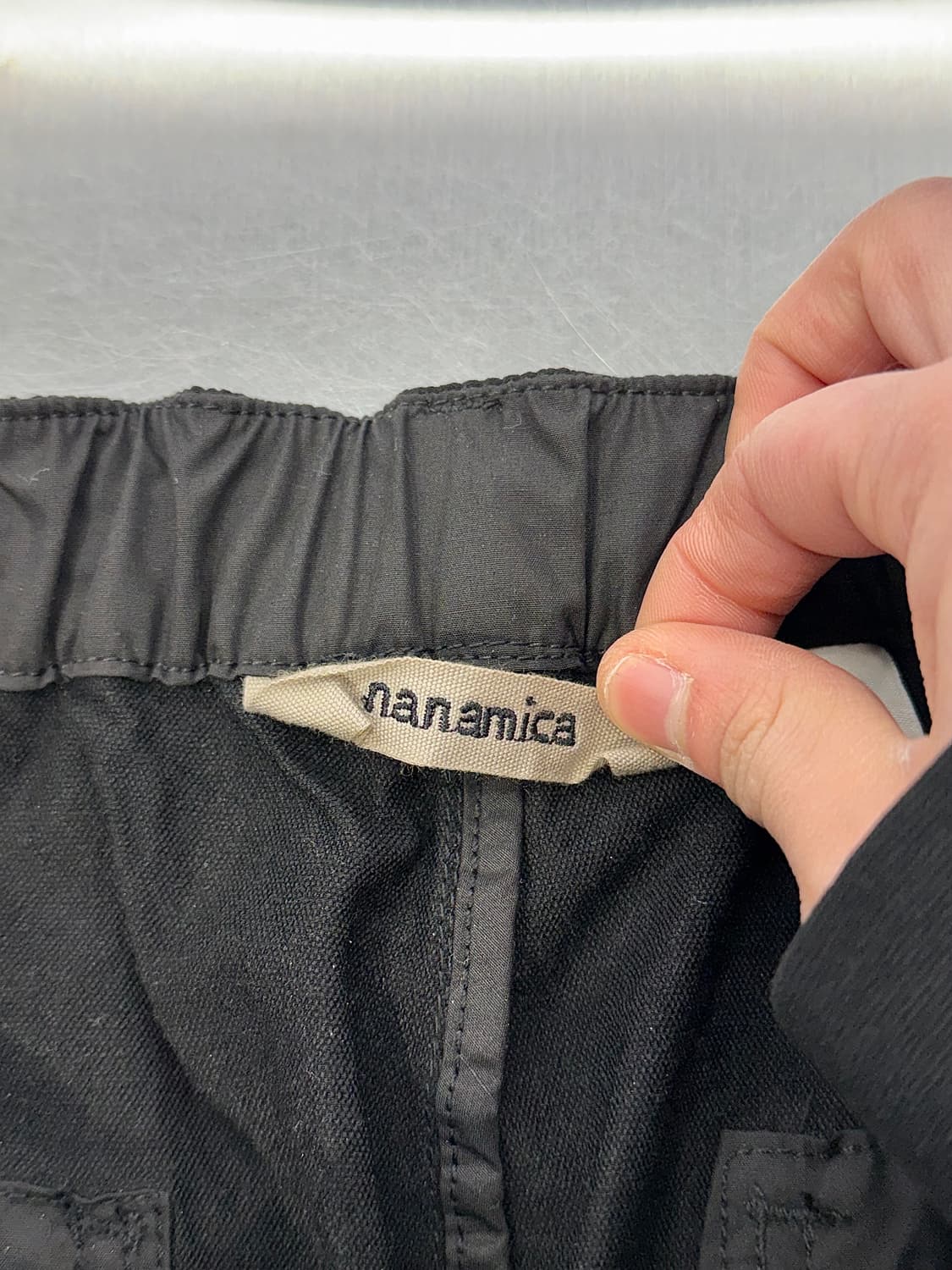 나나미카 벤타 블랙 크리드 폴리 바디 크롭 팬츠 상품이미지7