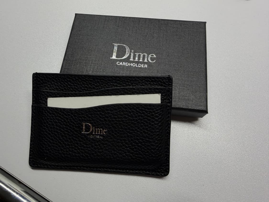 dime 블랙 가죽 카드지갑 상품이미지3