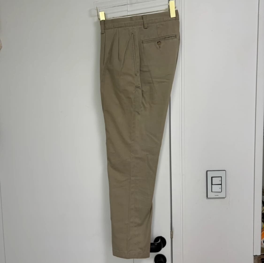 폴로랄프로렌 남자 면바지 투턱 치노 팬트 클래식핏 32 베이지 상품이미지1