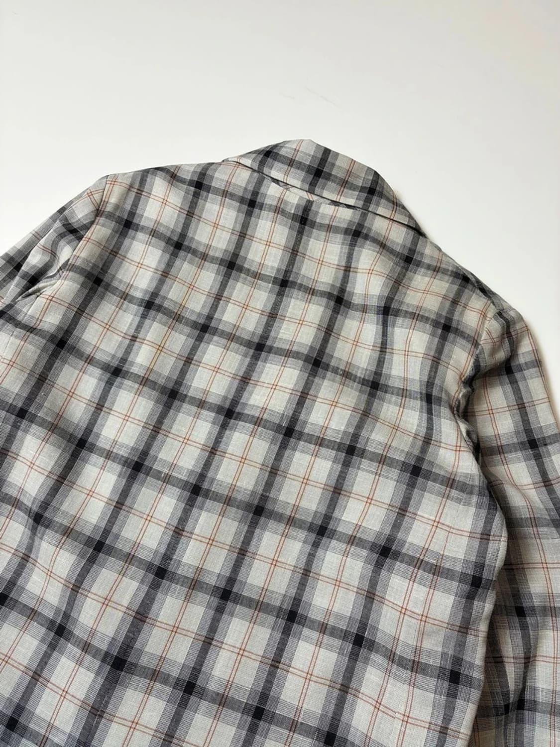 스튜디오 니콜슨 18ss 린넨 블렌드 체크 블레이저 PN8268 상품이미지6