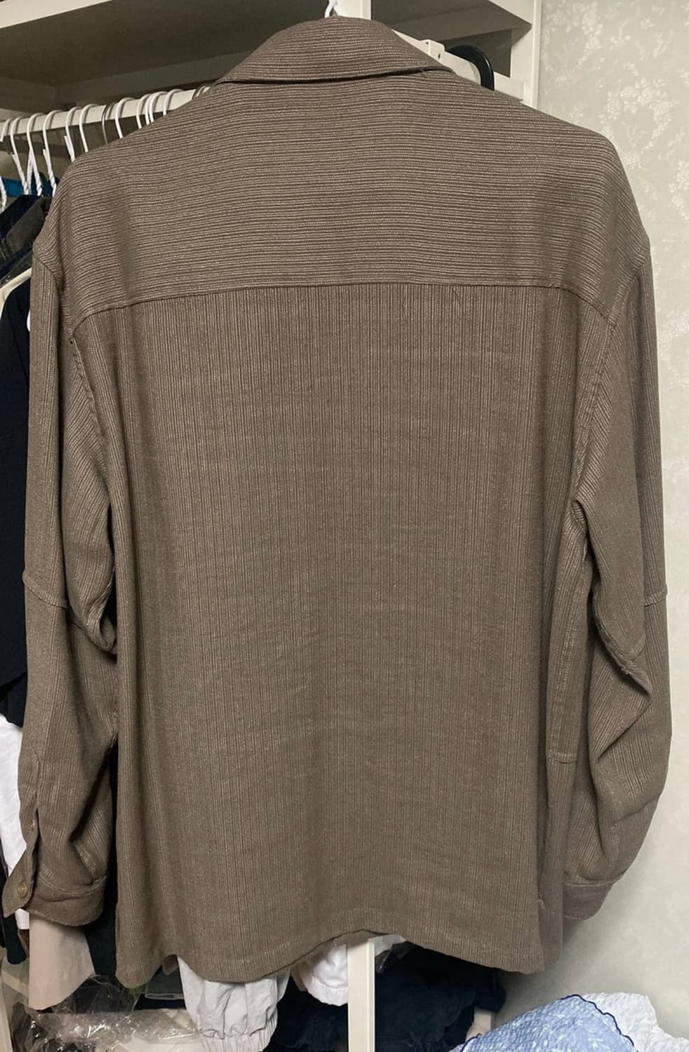 인사일런스 - 트로피컬 울 린넨 셔츠 자켓 (애쉬브라운/S) 상품이미지2