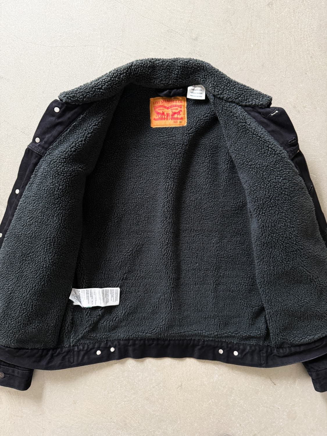 Levi's Sherpa Denim Trucker Jacket 상품이미지5