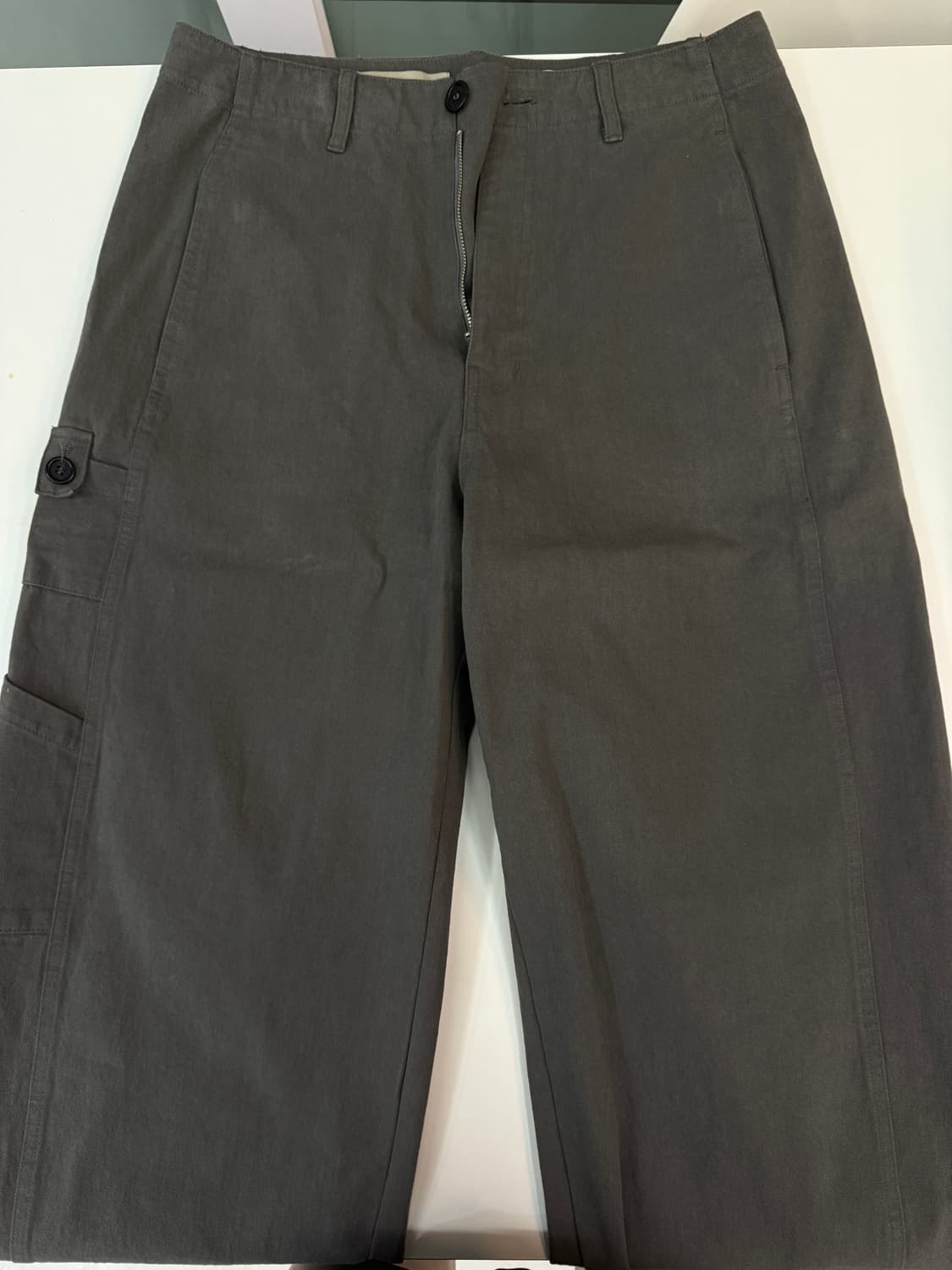 Siiiido 시도 FRONT LINE CURVED COTTON PANT 상품이미지5