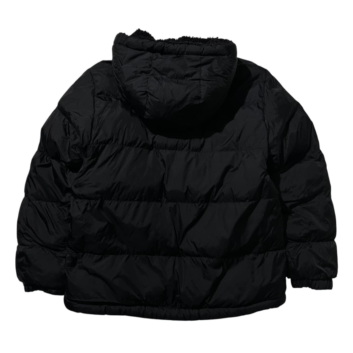 몽벨 24fw 리버시블 플리스 패딩 자켓 블랙 상품이미지2