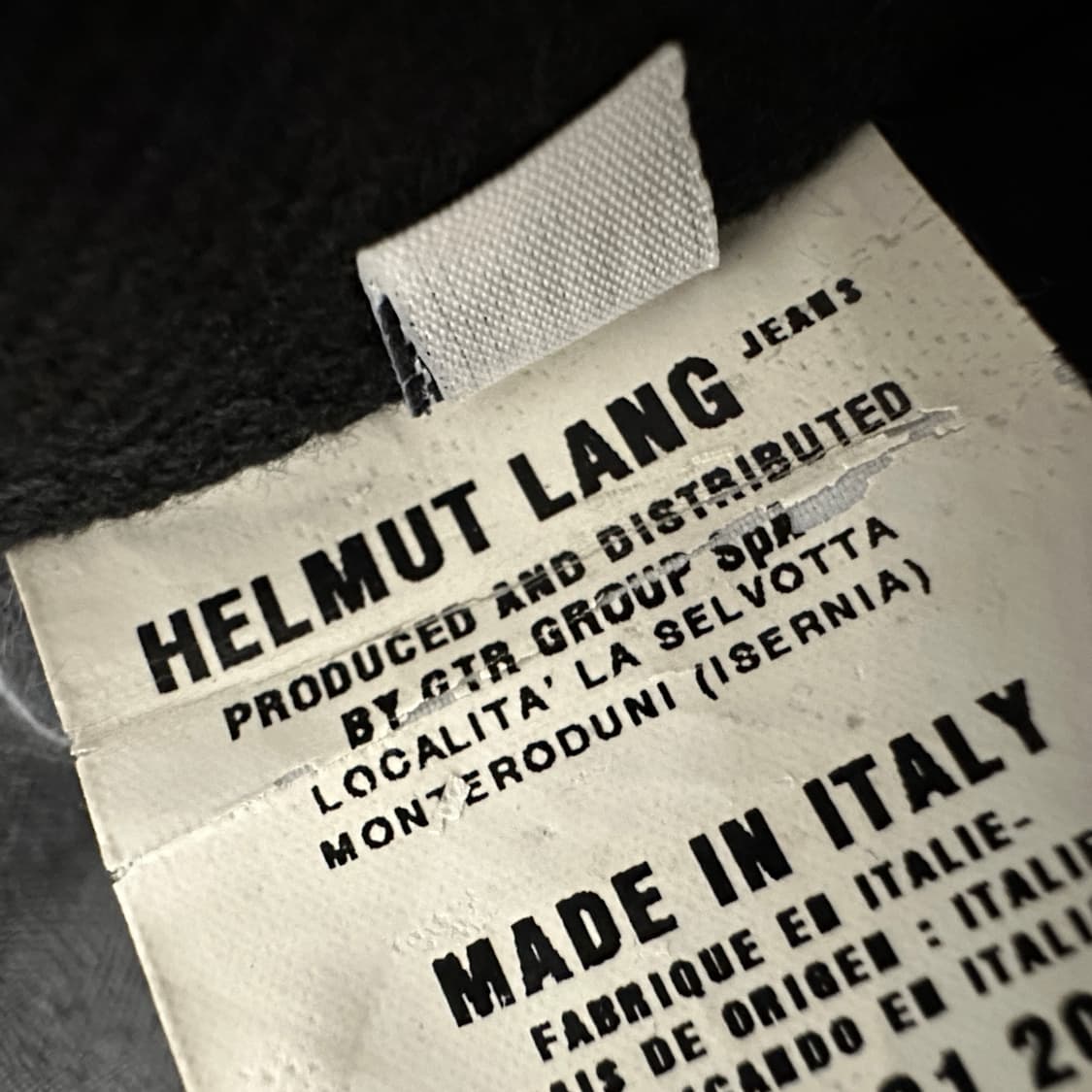 HELMUT LANG italy made black jeans 상품이미지4