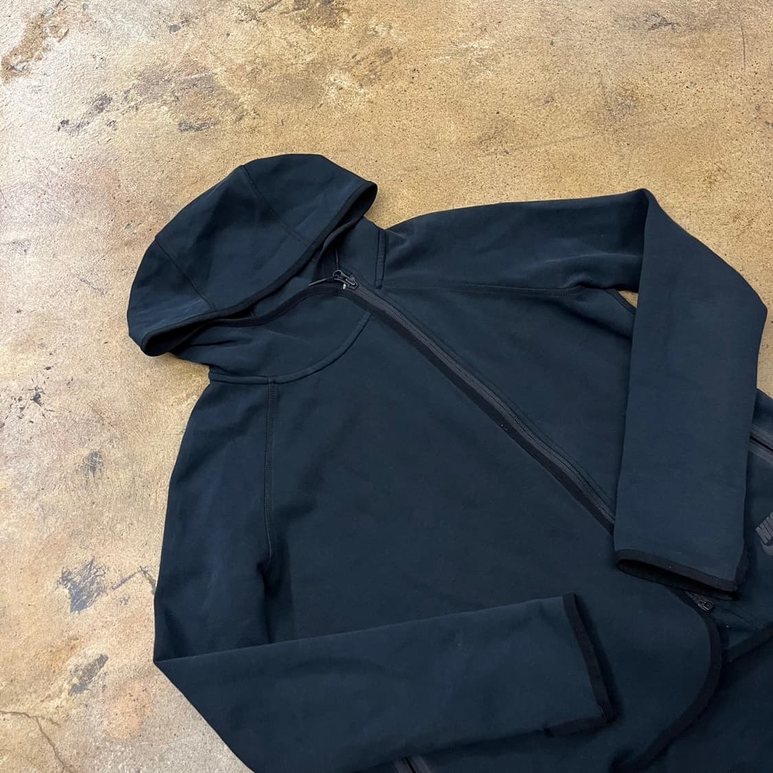 [정품/M] 나이키 테크 플리스 블랙 후드집업 b15 상품이미지1