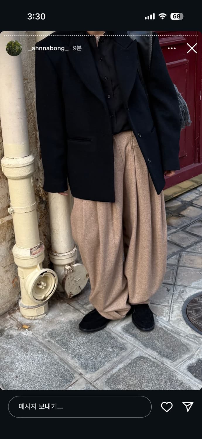 에토스 라운디드 턱 트라우저 L 상품이미지5