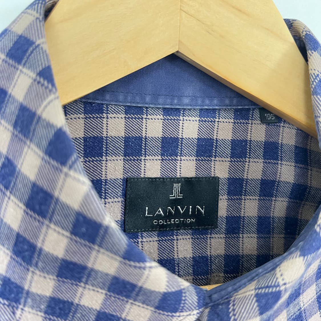 1990s LANVIN 랑방 체크 셔츠 상품이미지5