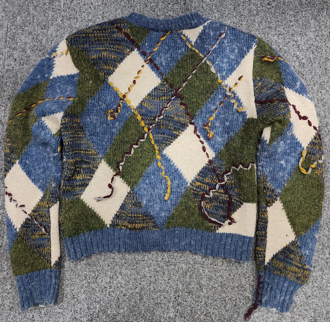 자라 아가일 니트 가디건 L 상품이미지2