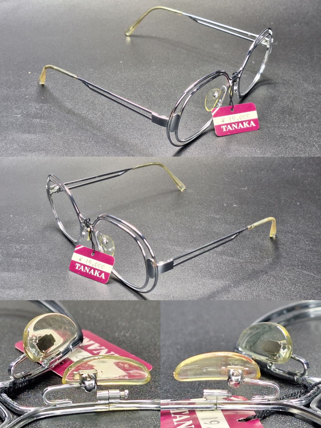 80s 프랑스 빈티지 데드스톡 미사용/51mm 안경테 ESSEL HOYA 상품이미지8