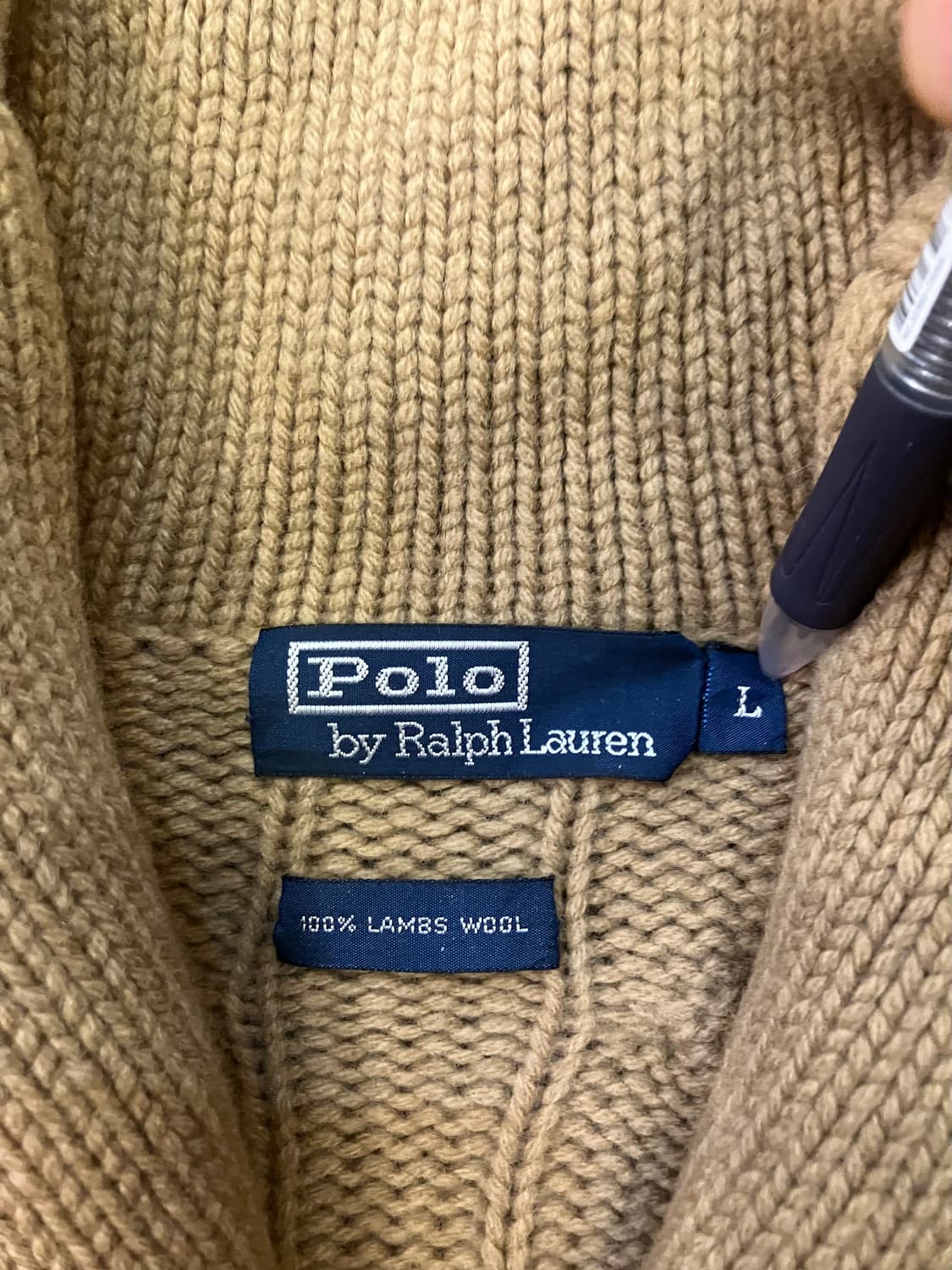 폴로랄프로렌 숄카라 가디건 L 상품이미지2