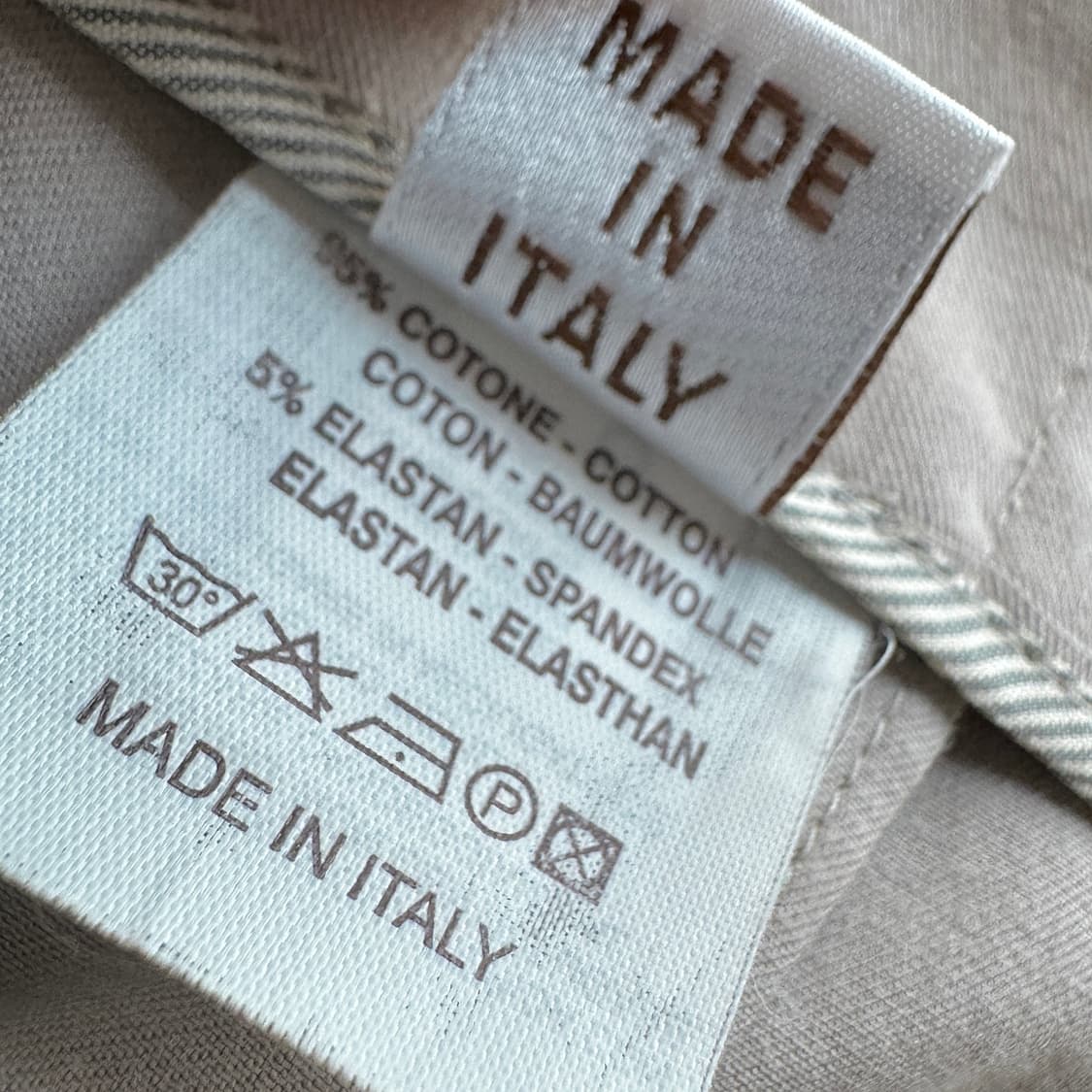 브루넬로쿠치넬리 슬릿 헴 코튼 팬츠 상품이미지3