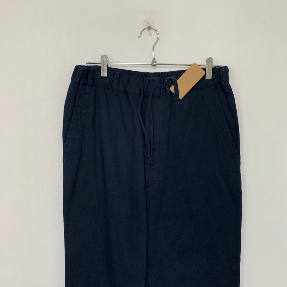 이세이미야케 플랜테이션 밴딩 코튼 팬츠 면바지 M 32인치 네이비 상품이미지2