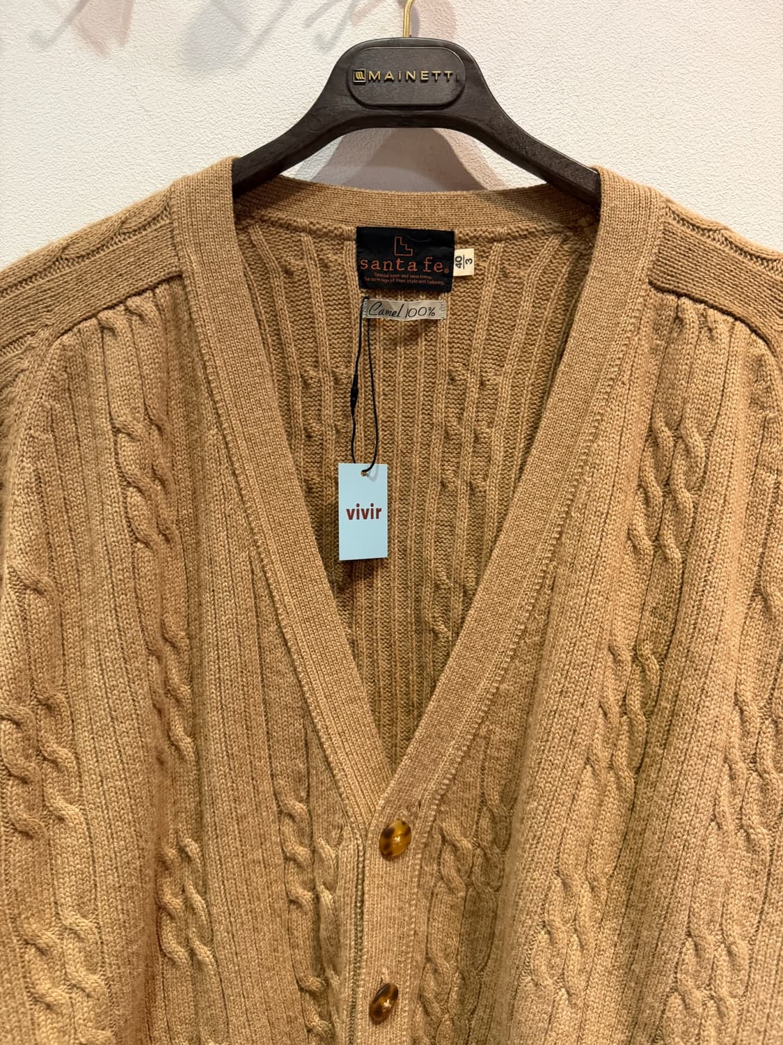 Santa fe CAMEL 100% 가디건 상품이미지2