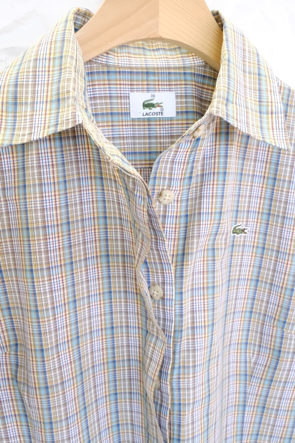 LACOSTE check pattern one-piece 상품이미지4