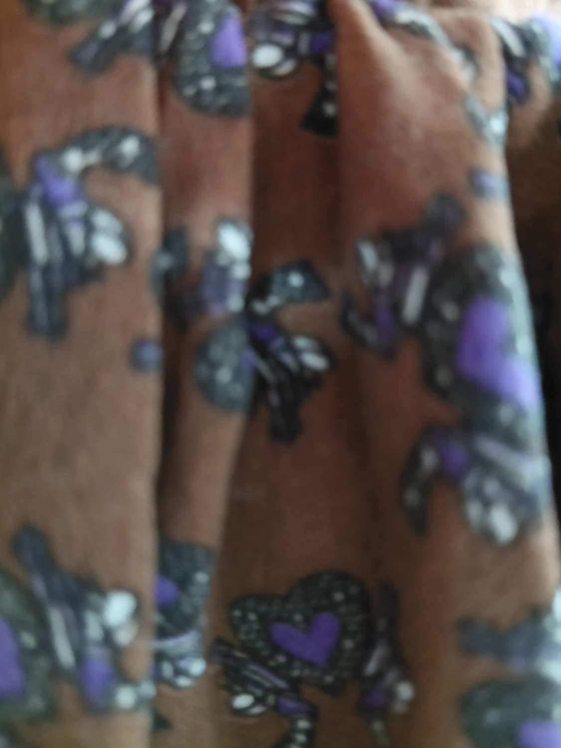 [일본빈티지 리폼] 갈색 꽃무늬 레이스 미니 스커트 상품이미지3