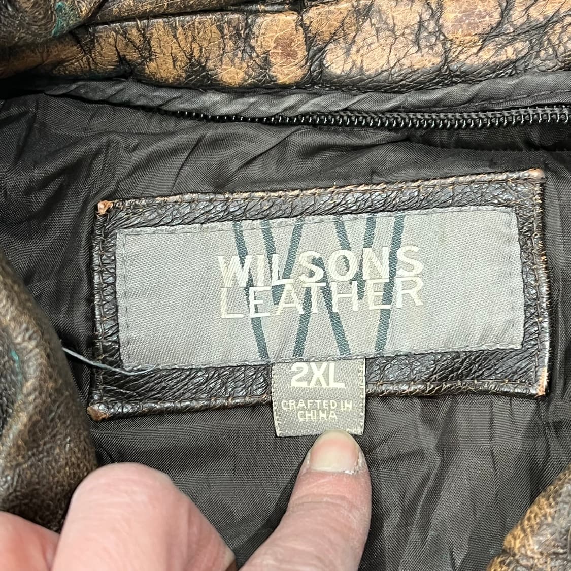 윌슨 레더 브라운 자켓 s09189 상품이미지6