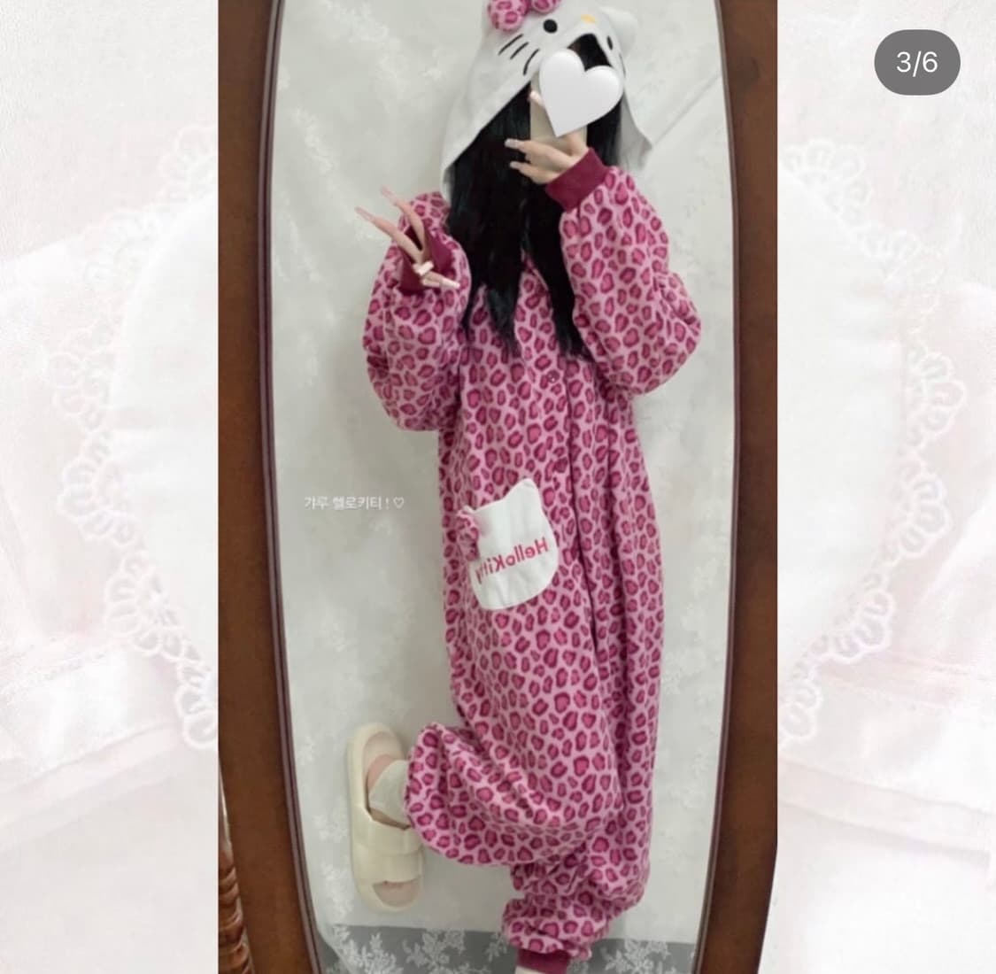 빈티지 헬로키티 올인원 파자마 키티 잠옷 상품이미지4