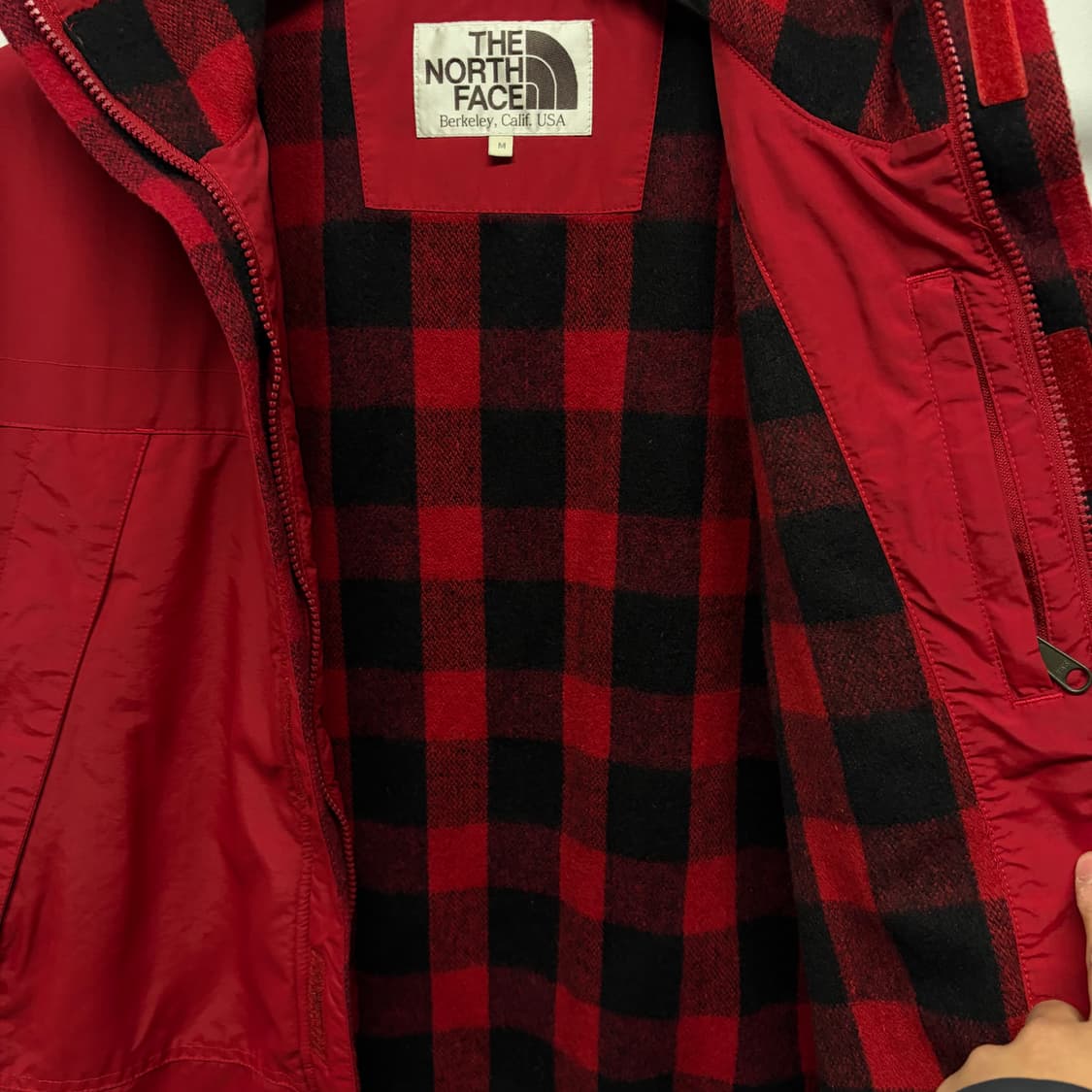 노스페이스 타탄체크 바람막이 상품이미지3