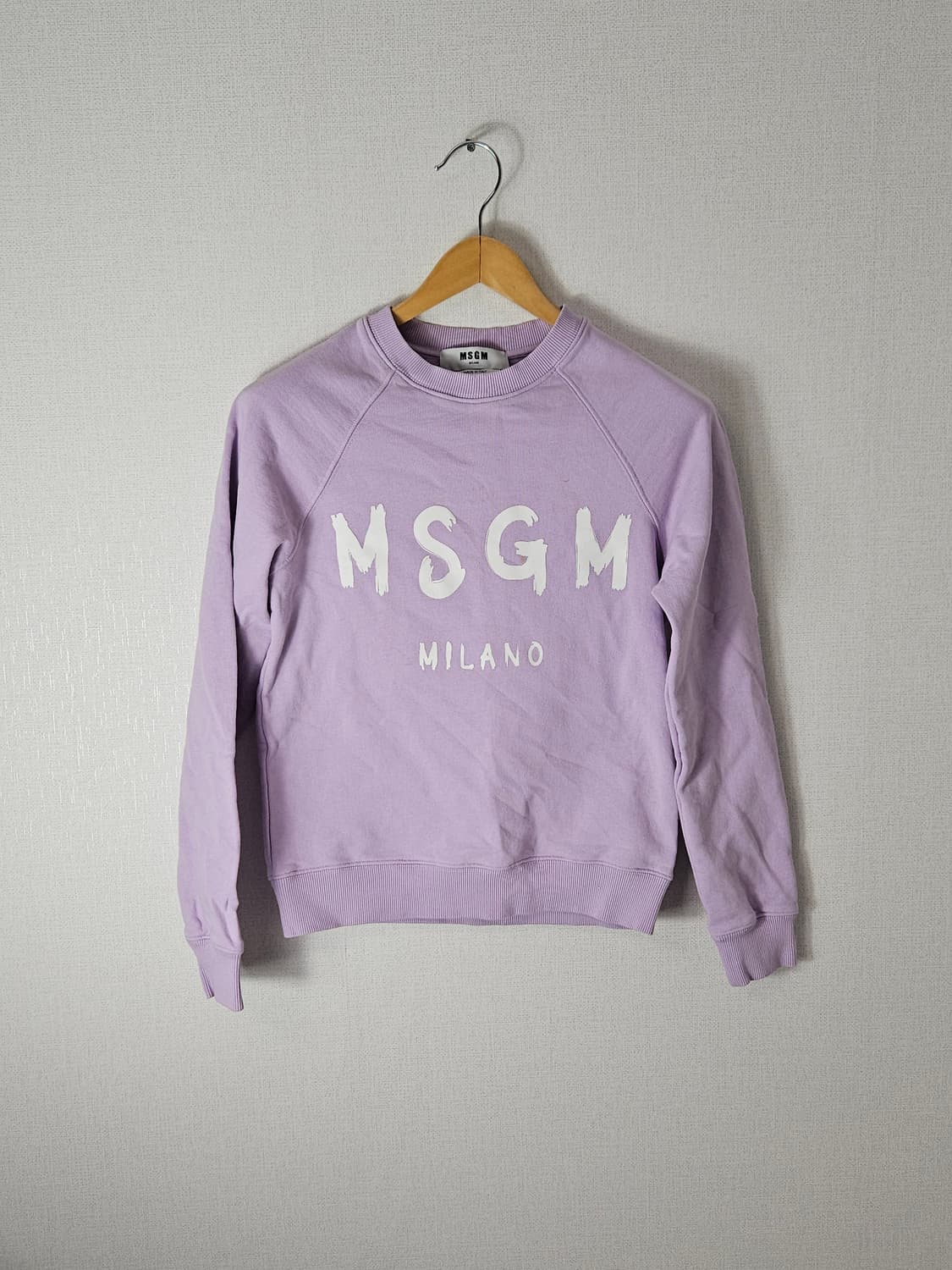 엠에스지엠 MSGM 밀라노 맨투맨 테리 브러쉬드 로고 XS 정품 상품이미지1