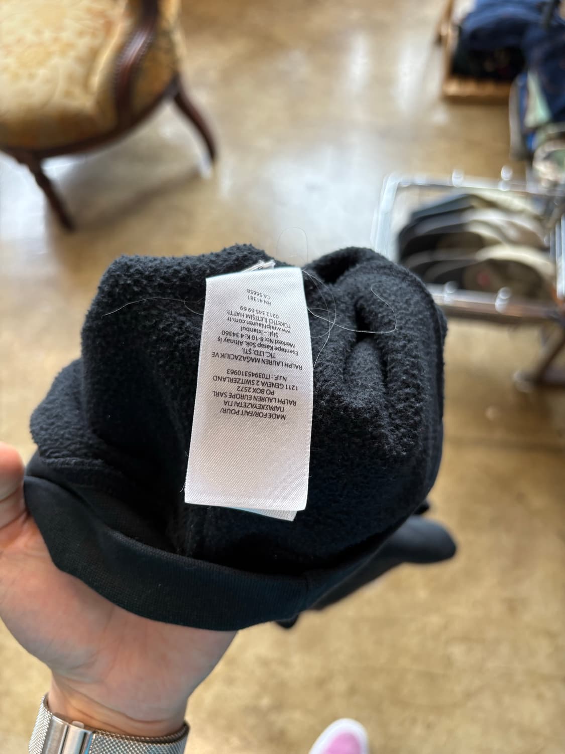 폴로 블랙 맨투맨 상품이미지5