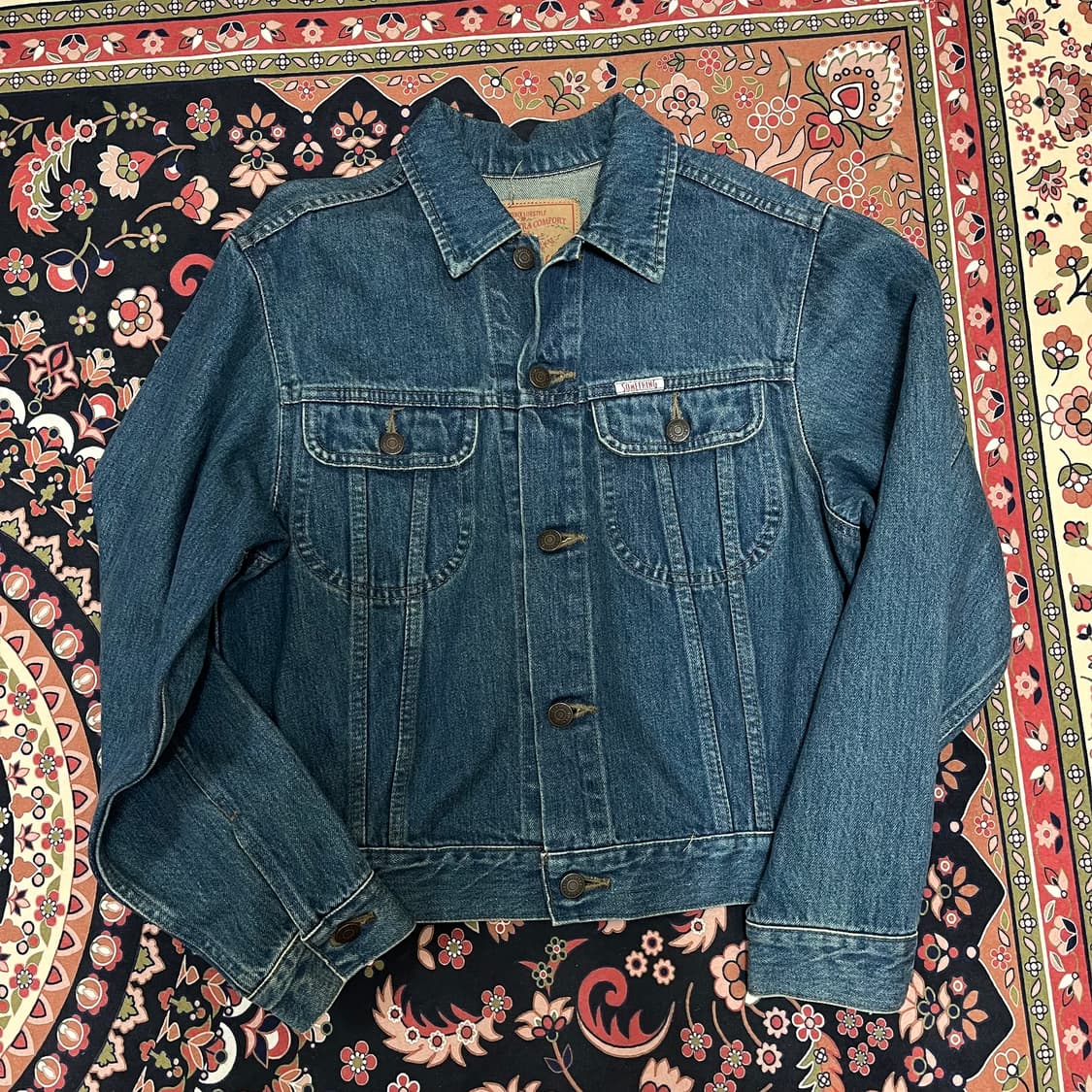 SOMETHING 포켓 데님 자켓 79-87-150/160 상품이미지1