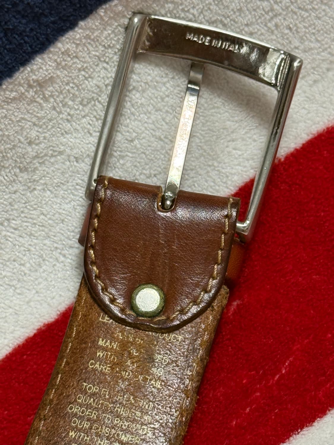 빈티지 리얼레더 벨트 이태리 가죽벨트 LEATHER  BELT 상품이미지7