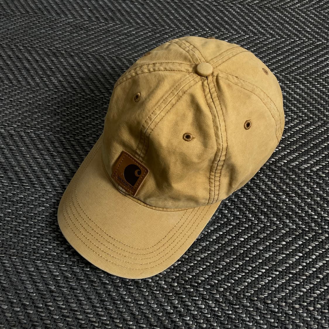 칼하트 가죽 패치 로고 오데사 볼캡y 3187 상품이미지2