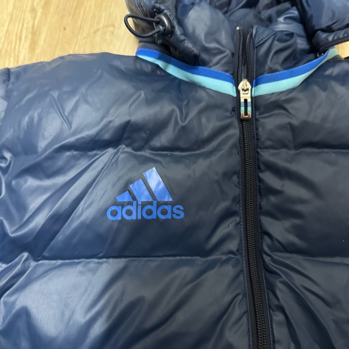 아디다스 남성 덕다운 후드 경량 롱패딩 M/95  상품이미지3