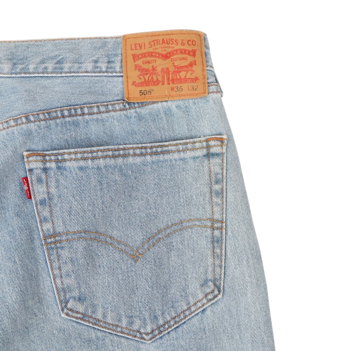 리바이스 505 연청 레귤러 데님팬츠 상품이미지3