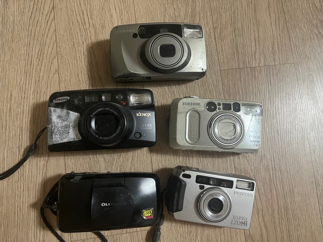 올림푸스 펜탁스 필름카메라(정상작동 몰라요) 상품이미지1