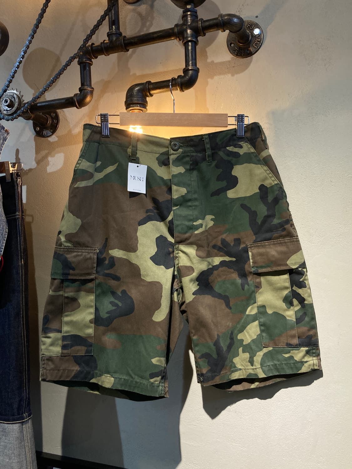 카키 카모 버뮤다 팬츠 상품이미지1