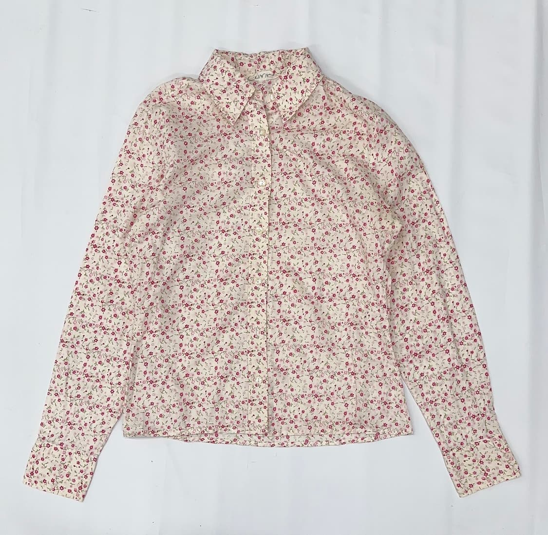 🌷하구미의 핑크 플라워 코디세트🌷 셔츠 페어리 크로셰 미디스커트  상품이미지4