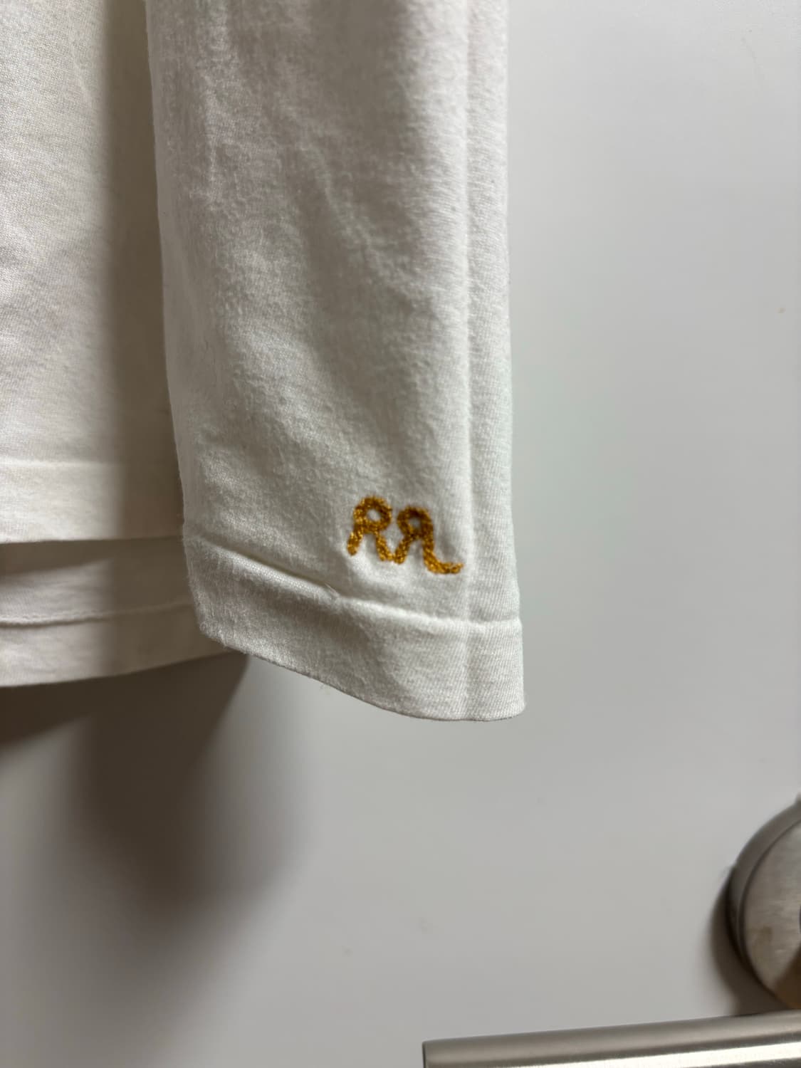 [S]RRL 코튼 저지 크루넥 티셔츠 화이트 상품이미지5