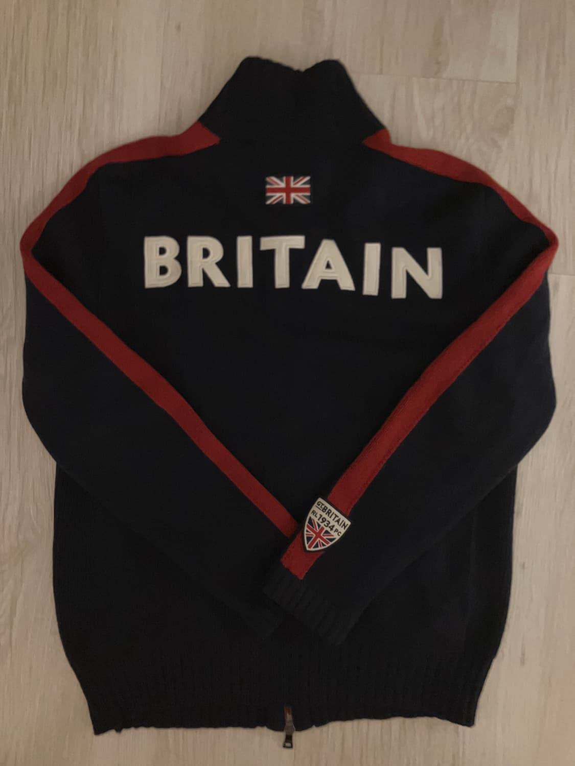 폴로 빅포니 브리튼 투웨이 니트집업m 네이비 상품이미지1