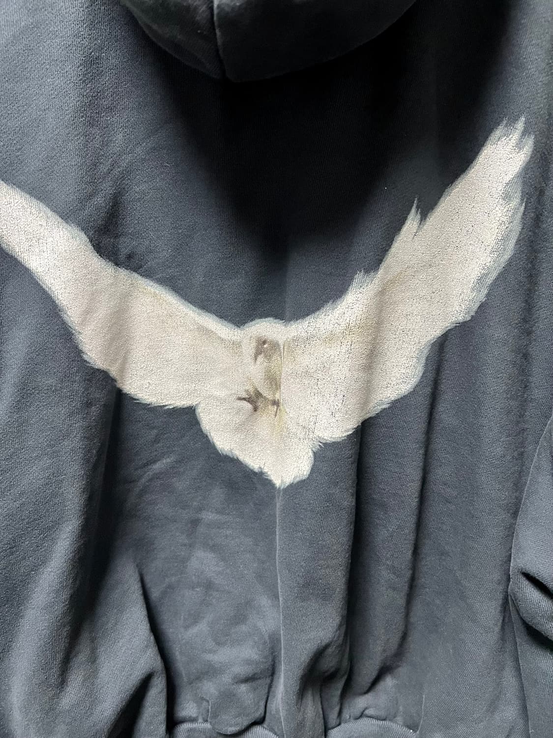 [M] 이지 갭 엔지니어드 바이 발렌시아가 도브 후드 워시드 블랙 상품이미지3