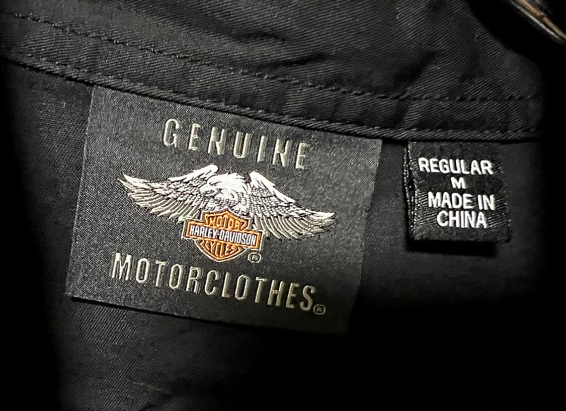 할리데이비슨 바이커 남자 반팔셔츠 블랙 백로고 매장정품 M 95-100 상품이미지3