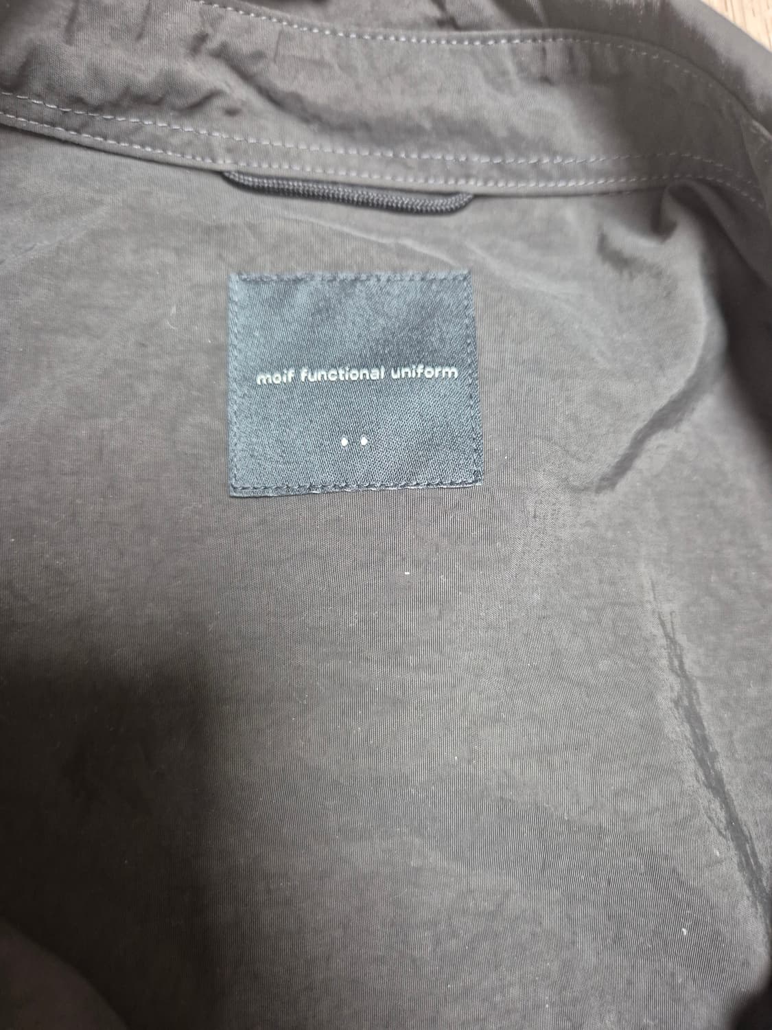 모이프 와이드 워크 셔츠 [2] 차콜 상품이미지3