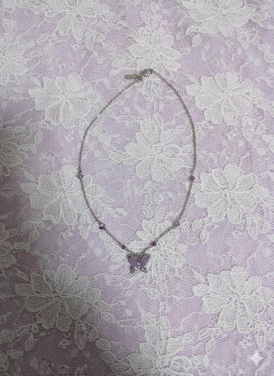 🦋🦋연보라 여리여리 안나수이 목걸이💜💜 상품이미지1