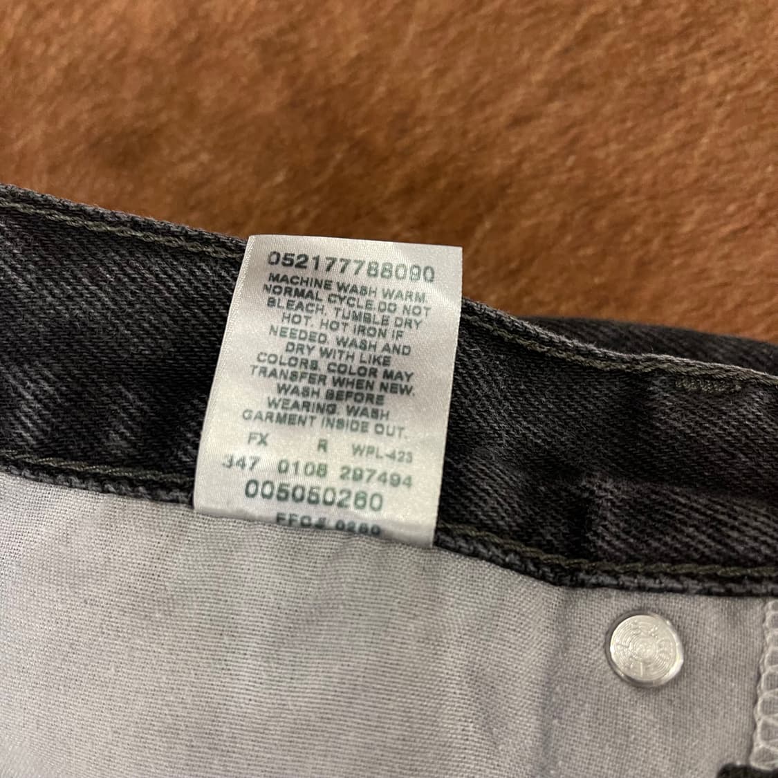 00's Levi's 505 블랙 w36l32 상품이미지6