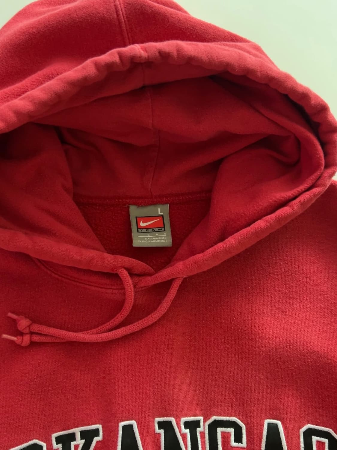 나이키 팀 아칸소 레이저백스 후드티 L 상품이미지4