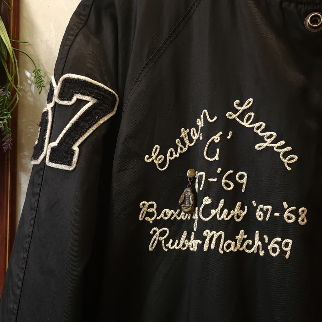 폴로 뉴욕 복싱클럽 바시티 자켓 리버시블 자켓 나일론 봄버 m 상품이미지5