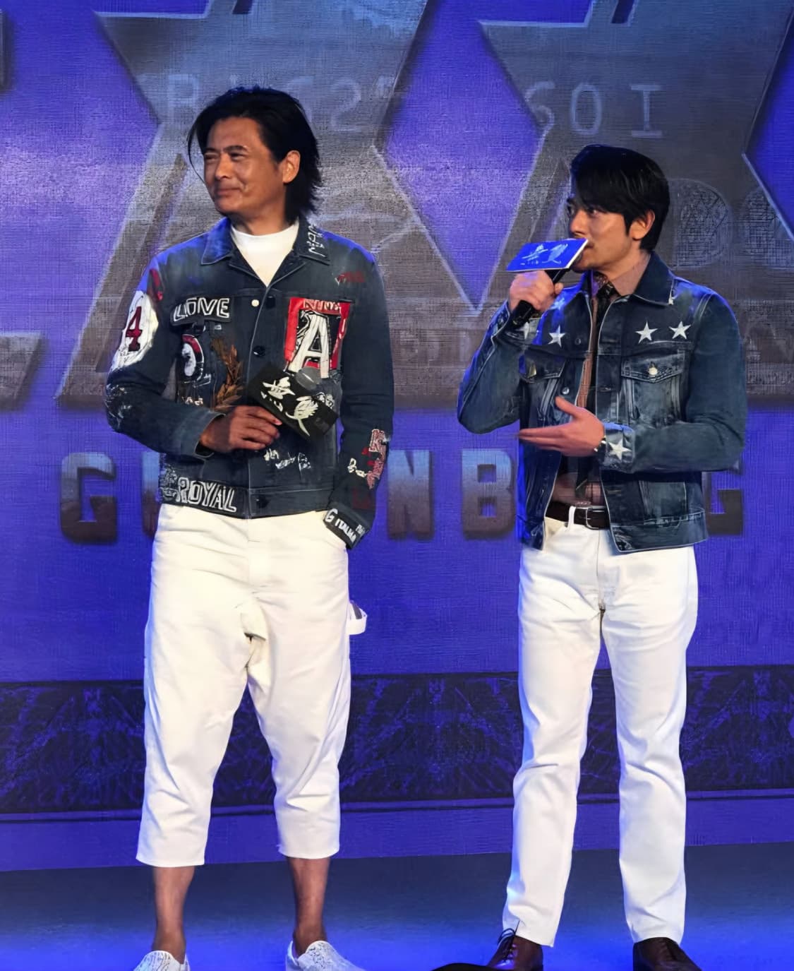 돌체엔가바나 페인트 데님 쟈켓 48사이즈!! 상품이미지2