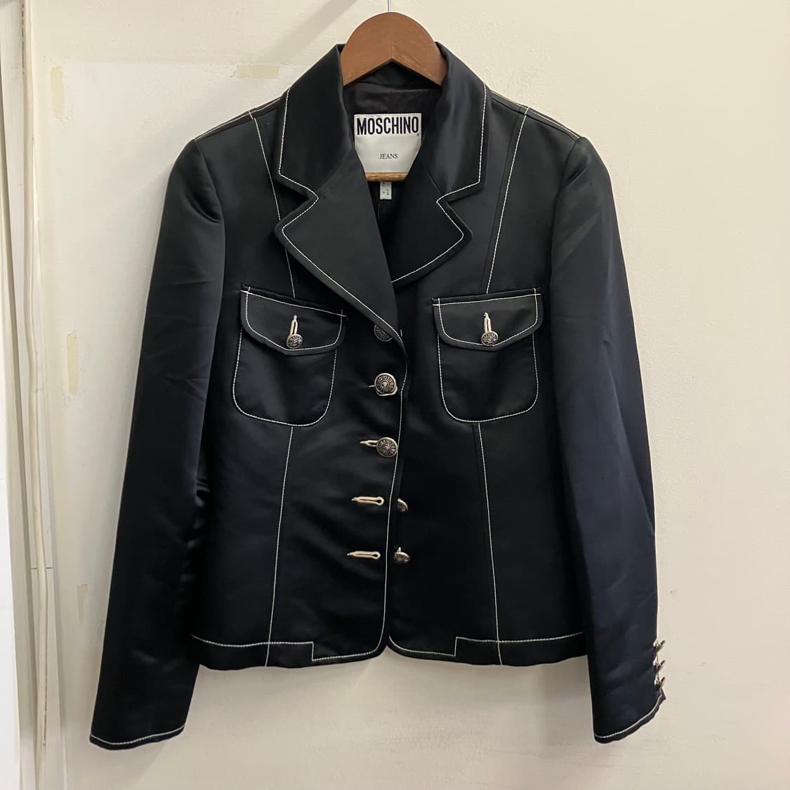 N319 모스키노 디테일 절개 스티치 자켓 상품이미지2