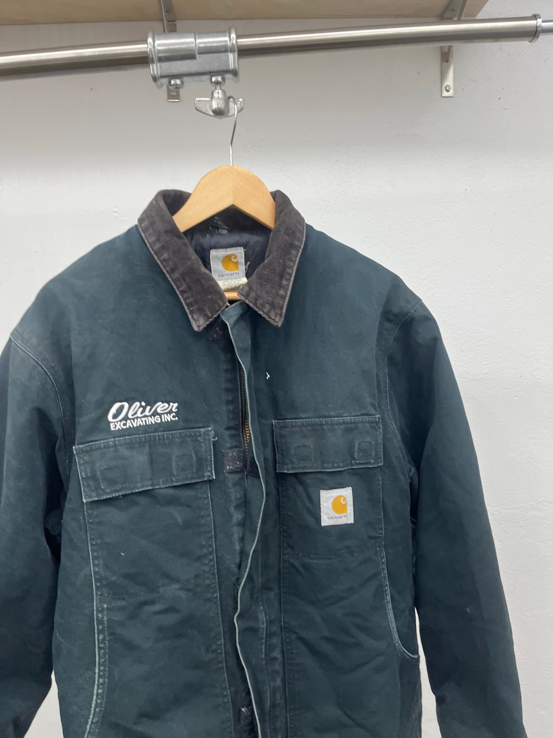 XL) 90년대 칼하트 03 블랙 워크 자켓 상품이미지2